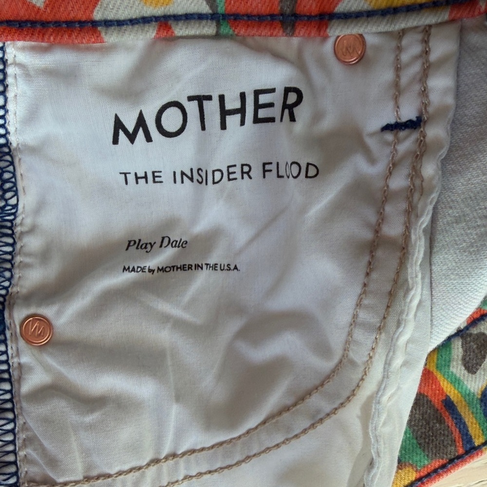 Mother Cosmic Bloom Insider Flood Women's Jeans - Picture 10 of 10